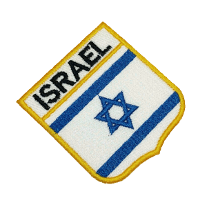 Bandeira Israel BEIN004 Patch Bordado para Uniforme Jaqueta