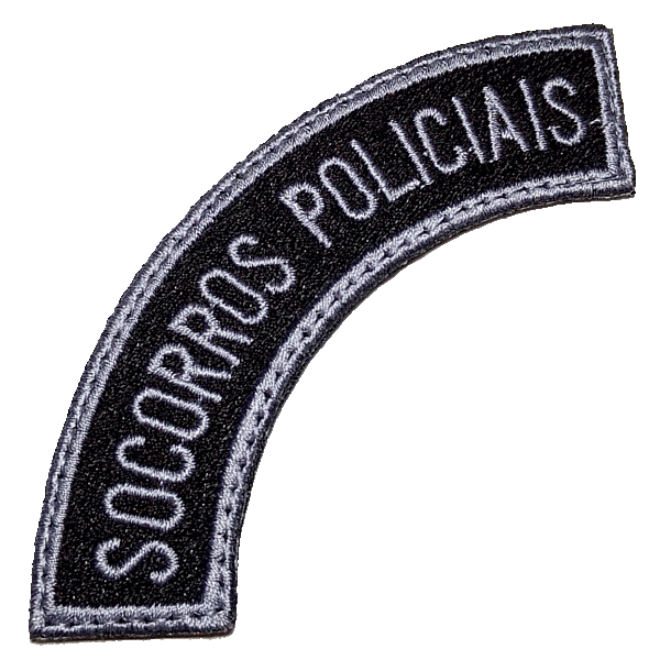 Socorros Policiais EML119V Patch Bordado para Uniforme