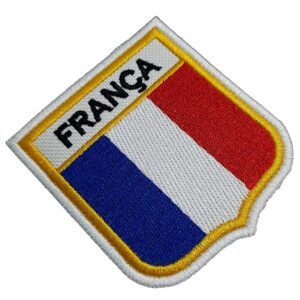 Bandeira França BEIN009 Patch Bordado para Uniforme Camisa
