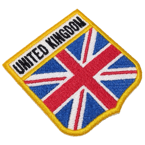 Bandeira Reino Unido BEIN046 Patch Bordado Para Uniforme