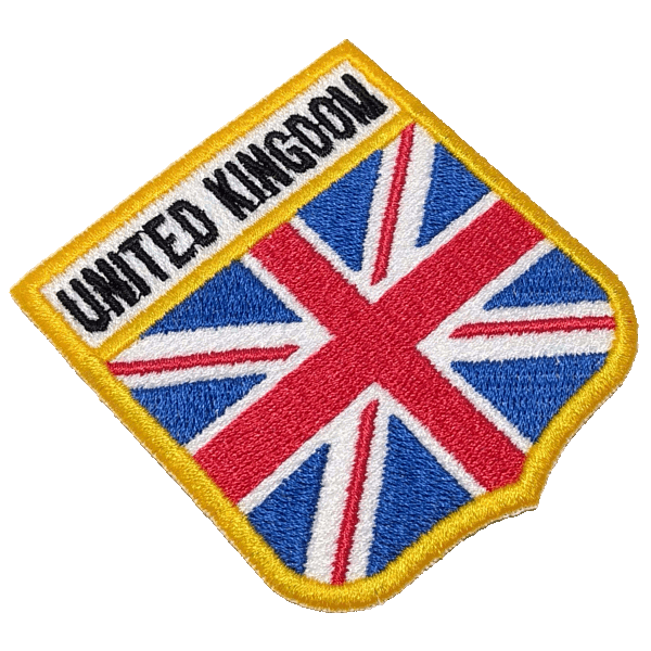 Bandeira Reino Unido BEIN046 Patch Bordado Para Uniforme