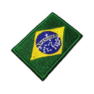 Bandeira Brasil BBR254 Patch Bordado para Camisa Uniforme