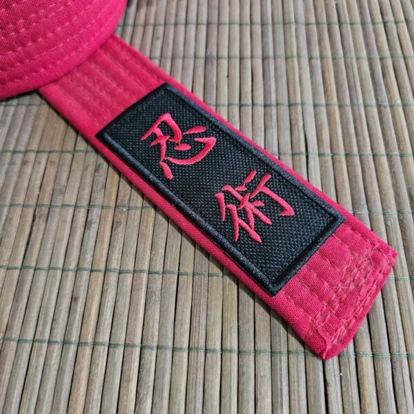 AM0193T001 Kanji Ninjutsu Patch Bordado Para Kimono - Imagem 3