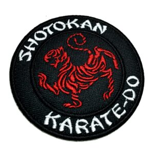ATM190T Karate Shotokan Patch Bordado Fixar Com Ferro Quente