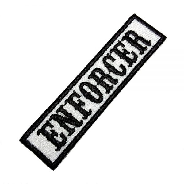 Enforcer Patch Bordado Título Para Colete Moto Clube