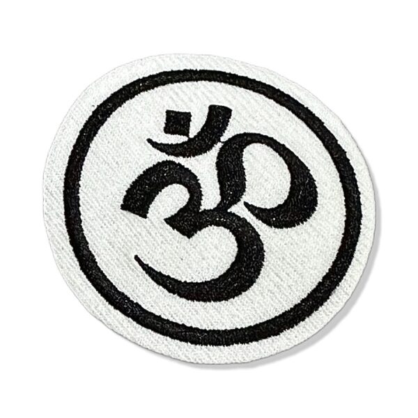 Om Aum Ohm Yoga Patch Bordado Para Roupa Kimono Arte Marcial