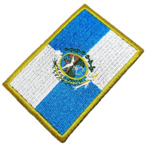 Bandeira Rio de Janeiro Brasil Patch Bordado Para Uniforme