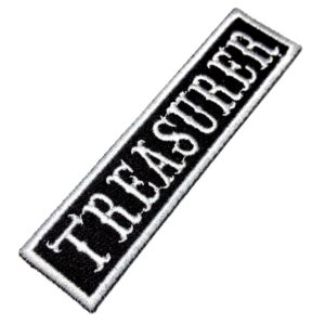 NT0526T Treasurer Patch Bordado Termo Adesivo ou Costurar