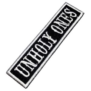 NT0530T Unholy Ones Patch Bordado Termo Adesivo ou Costurar