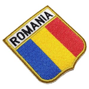 Bandeira Romênia Patch Bordado Para Uniforme Camisa Mochila