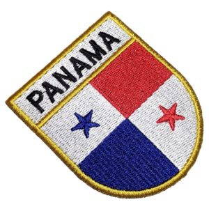 Bandeira País Panamá Patch Bordado Para Camisa Uniforme