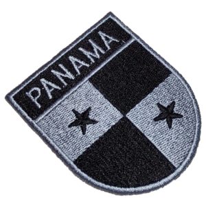 BP0102ET 02 Bandeira País Panamá Patch Bordado Termo Adesivo