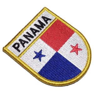 Bandeira País Panamá Patch Bordado Fecho Contato Gancho