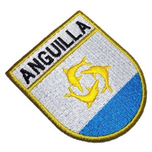 Bandeira País Anguilla Patch Bordado Para Camisa Uniforme