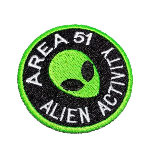 Área 51 Alien Activity ET UFO OVNI Patch Bordado Para Camisa