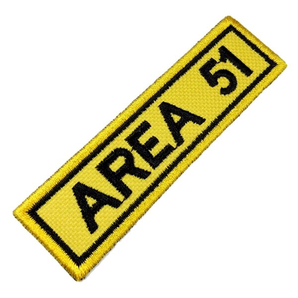 Área 51 Alien ET UFO OVNI Patch Bordado Para Uniforme Camisa