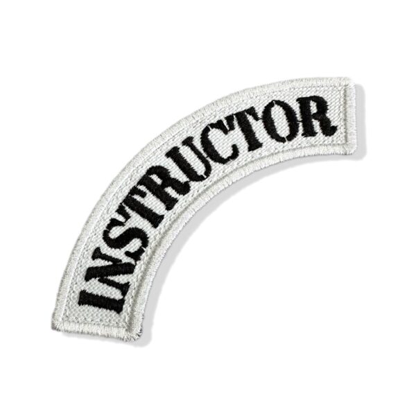 M0098T 05 Instructor Patch Bordado aplicar com ferro quente