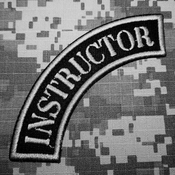 M0098T02 Instructor Patch Bordado aplicar com ferro quente - Imagem 2