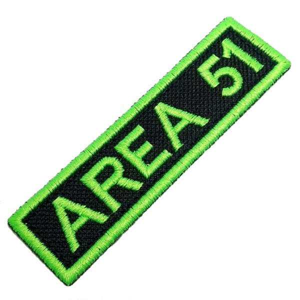 Área 51 Alien ET UFO OVNI Patch Bordado Para Uniforme Camisa