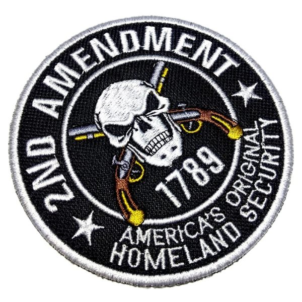 2ª Emenda EUA Patch Bordado Para Uniforme Colete Camisa