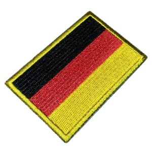 País Alemanha Bandeira Bordada Termo Adesivo 7,5×5 cm.