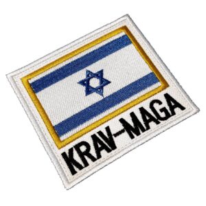 AM0236T01 Krav-Maga Israel Patch Bordado Termo Adesivo