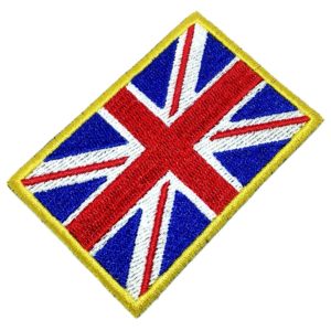 Bandeira Reino Unido Patch Bordado Para Uniforme Camisa Boné