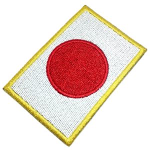 Bandeira Japão Patch Bordado Para Uniforme Camisa Kimono