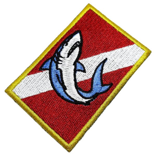 Bandeira Mergulho Patch Bordado Para Roupa Boné Mergulhador