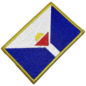 Bandeira São Martinho França Patch Bordada Termo Adesivo