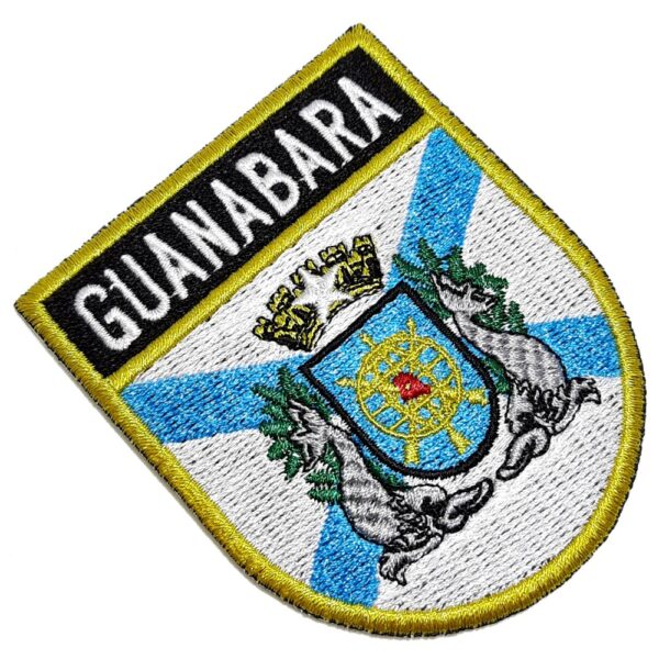 Bandeira Estado Guanabara Brasil Patch Bordada Termo Adesivo