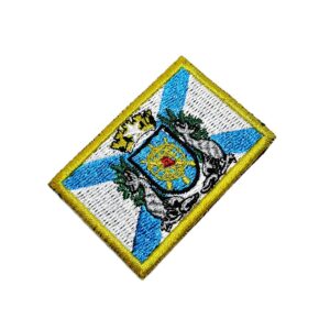 Bandeira Estado Guanabara Brasil Patch Bordada Termo Adesivo