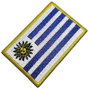 Bandeira País Uruguai Patch Bordada Termo Adesivo Para Boné