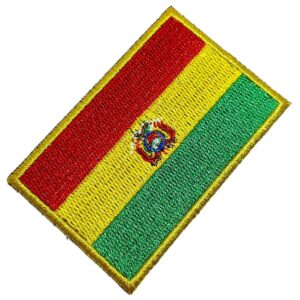 Bandeira País Bolívia Patch Bordada Termo Adesivo Para Boné