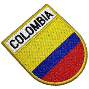 Bandeira País Colômbia Patch Bordada Termo Adesivo Para Boné