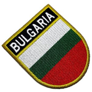 Bandeira País Bulgária Patch Bordada Termo Adesivo Para Boné