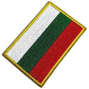 Bandeira País Bulgária Patch Bordada Termo Adesivo Para Boné