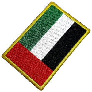 Bandeira Emirados Árabes Unidos Patch Bordada Termo Adesivo