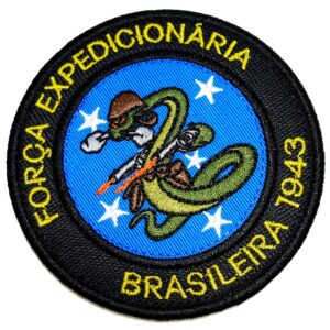 FEB Cobra Belicosa 2ª Guerra Patch Bordado Fecho Contato