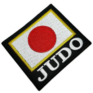 Judô bandeira Japão patch bordado passar a ferro ou costurar