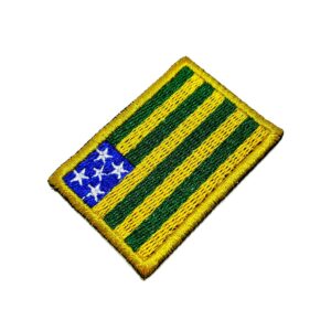 Bandeira Goiás Brasil Patch Bordada passar ferro ou costura
