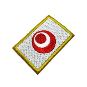 Bandeira Okinawa Japão Patch Bordada, passar a ferro costura