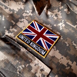 Bandeira Reino Unido Patch Bordada passar a ferro ou costura