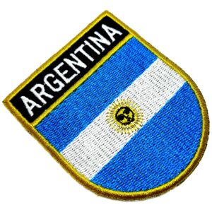 Bandeira país Argentina Patch Bordada passar a ferro costura