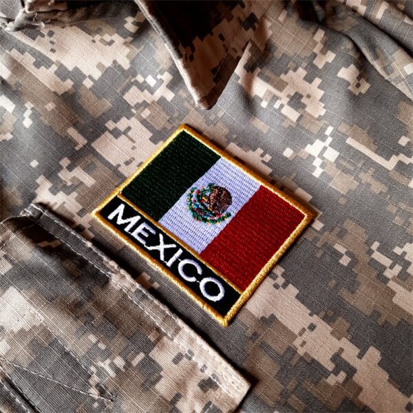 Bandeira país México Patch Bordada passar a ferro ou costura - Imagem 3