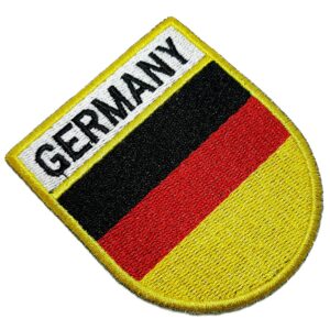 Bandeira país Alemanha Patch Bordada passar a ferro, costura