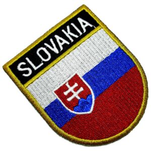 Bandeira país Eslovaquia Patch Bordada passar ferro, costura