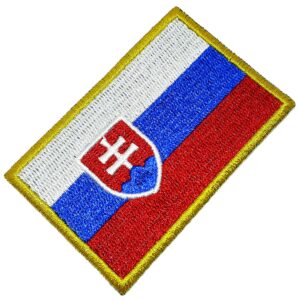 Bandeira país Eslovaquia Patch Bordada passar ferro, costura