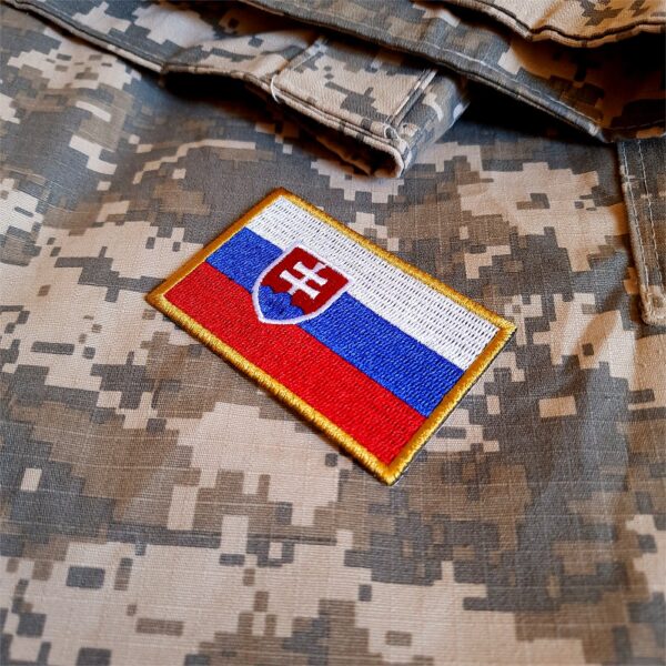 Bandeira país Eslovaquia Patch Bordada passar ferro, costura - Imagem 3