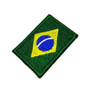Bandeira país Brasil Patch Bordada passar a ferro ou costura